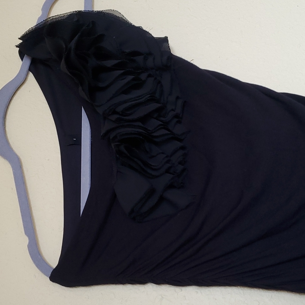 iNG Black one shoulder sleeve Top Small